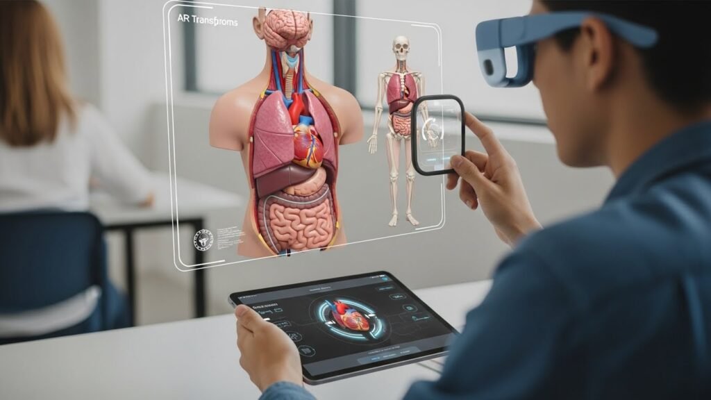 Interactive Learning with AR Exploring 3D Anatomy Models